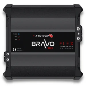 Stetsom BRAVO BASS Flex 3K Mono Class D Amplifier (0.5–2 Ohm Auto)